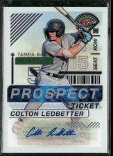 2024 Panini Prospect Edition #134 Colton Ledbetter Silver Signatures Holo Auto