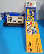 Coleco Quiz Wiz System  Cartridge Book Lot w/ Boxes 1980 Clean Tested DC Comics