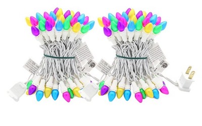 Easter String Lights, Multi Color Pastel Christmas Lights with White Wire, 2 ...
