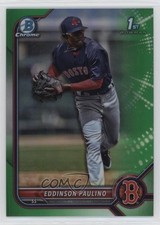 2022 Bowman Chrome Prospects Green Refractor 50/99 Eddinson Paulino 03ou