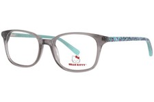 Hello Kitty HK/354-1 Eyeglasses Youth Girl's Grey Full Rim Rectangle Shape 49mm