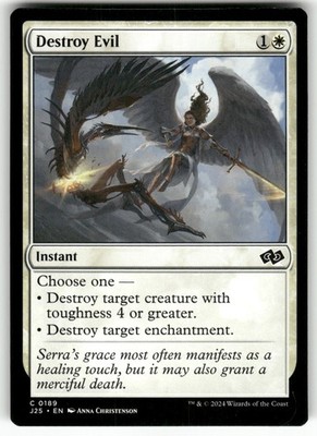 Destroy Evil #189 (NM) Foundations Jumpstart J25 Magic MTG