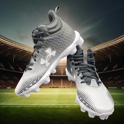 Under Armour Kids Shoes US 6Y Football Spotlight White