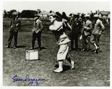GENE SARAZEN - AUTOGRAPHED SIGNED PHOTOGRAPH 1991