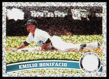 2011 Topps Diamond Anniversary Platinum Parallel Emilio Bonifacio #303