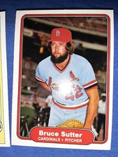 1982 Fleer Bruce Sutter Baseball Card #129 St. Louis Cardinals HALL OF FAME