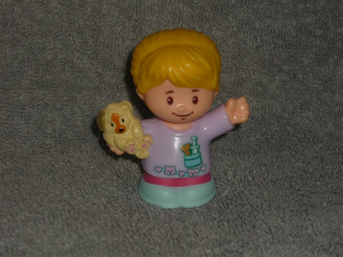 Fisher Price Little People Blonde Girl Veterinarian Vet Dog Pet Mom Doctor  New