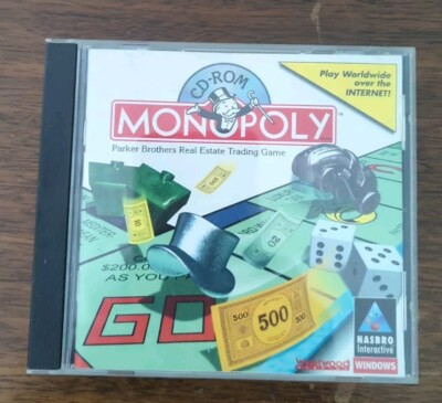 Monopoly CD-ROM Game PC Windows Hasbro Interactive Westwood Studios