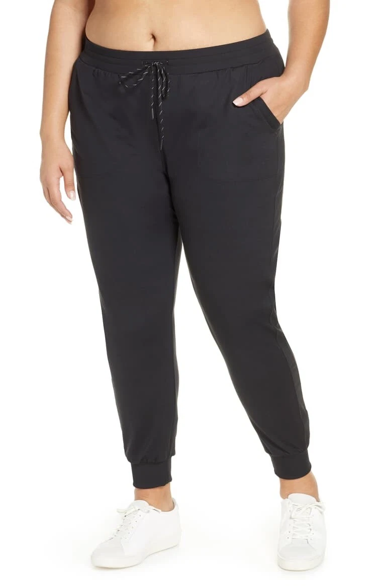 NEW Zella Live In Pocket Jogger Pants - Black - Plus Size 1X