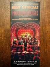 Moulin Rogue the musical ad/flyer 2021 Best Musical  NYC Broadway Aaron Tveit #2