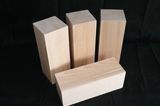 4x Möbelfuß Tischbein Holz Buche 80x80x200mm Tischbein, Kantholz