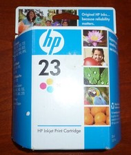 Gen. HP 23 Color Ink Cartridge New Sealed Expired 1 Tri Color, Original Box