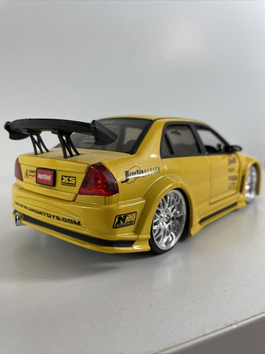 Jada Toys Mitsubishi Lancer Evolution VI Yellow 1:24 Scale Hot