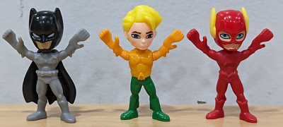 Lot of 3 DC Comics Kinder Surprise Toys - 2 Inch Figures Batman