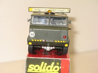 Miniature Solido 1/50 - Berliet Porte Char T12 Militaire Kaki, échelle Collection