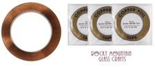 3 Rolls 3/8" SILVER BACK EDCO Copper Foil Tape For Stained Glass 36 yards 1mil
