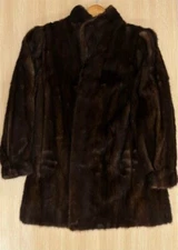 SAGAMINK fur coat Woman's Brown mink Size 11 Shipping from Japan