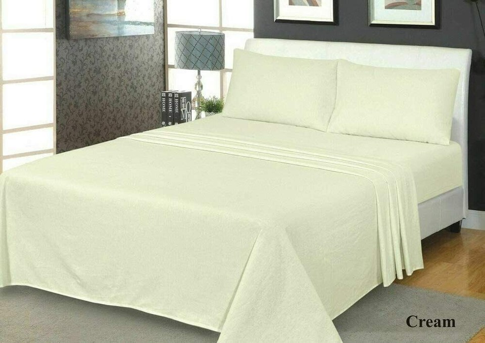 Thermal Flannelette Fitted,Flat Sheets,Pillowcases100 Brushed Cotton