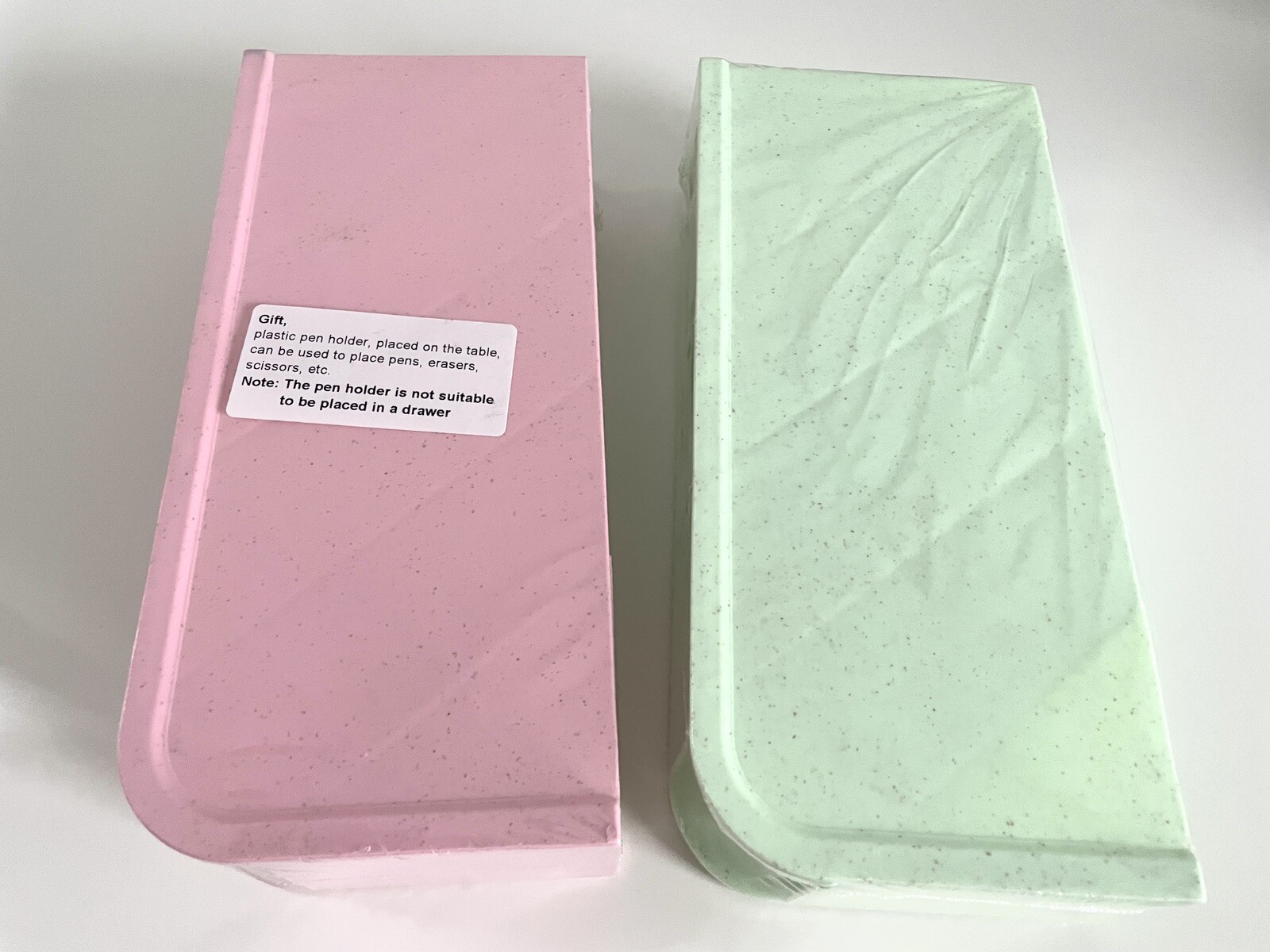 Pastel Pink Green Set 4 Tier Pen Pencil Marker Holder Desk Home Office Organizer