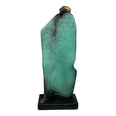 Carol Gold (1937-2022) Verdigris Patinated Bronze Sculpture Signed USA 1992