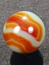 Alley Agate .56" Burgundy Blue Swirl Near Mint Condition Serious Marble A199
