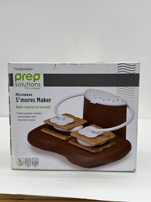 Progressive Prep Solutions Microwave S'mores Maker, Brown/White (Open Box)