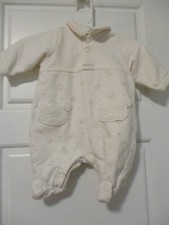 Ivory McBaby preemie  sleeper with teddy bear theme