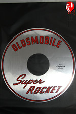 65 Oldsmobile Super Rocket Air Cleaner Lid Decal 11 Silver 65 Oldsmobile Super Rocket Air Cleaner Lid Decal 11 Silver