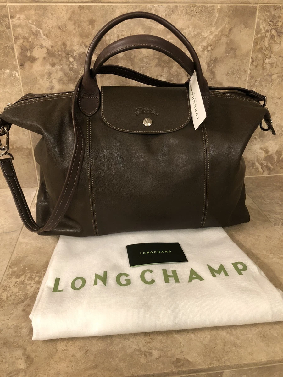 Longchamp Le Pliage Cuir Leather Shoulder Bag