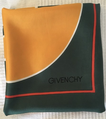 Original Seidentuch von GIVENCHY Op Art grafisch Top! Waschetikett fehlt - Bild 2 von 12