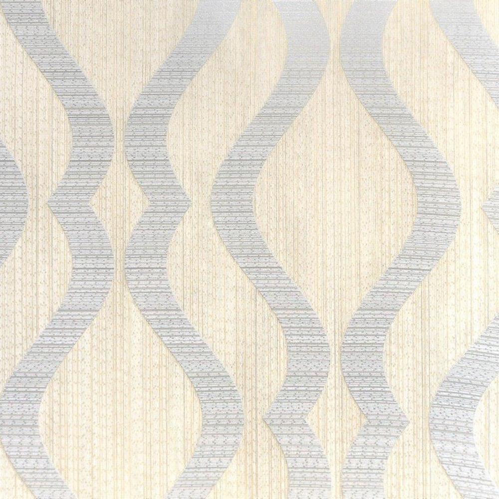 Fd Tempus Wavy Stripe Off White Grey Fine Decor Wallpaper For Sale Online Ebay