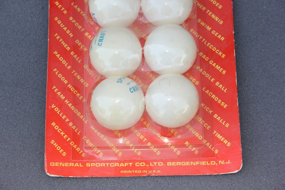 6 pelotas de tenis de mesa vintage sportcraft inglaterra Foto 3 de 4