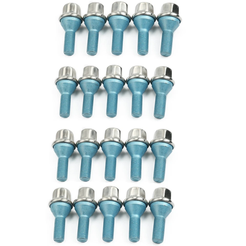 Pernos de cabeza hexagonal para ruedas de aluminio x20 6511051AA para Chrysler Dodge Jeep 2012-20 Foto 2 de 4