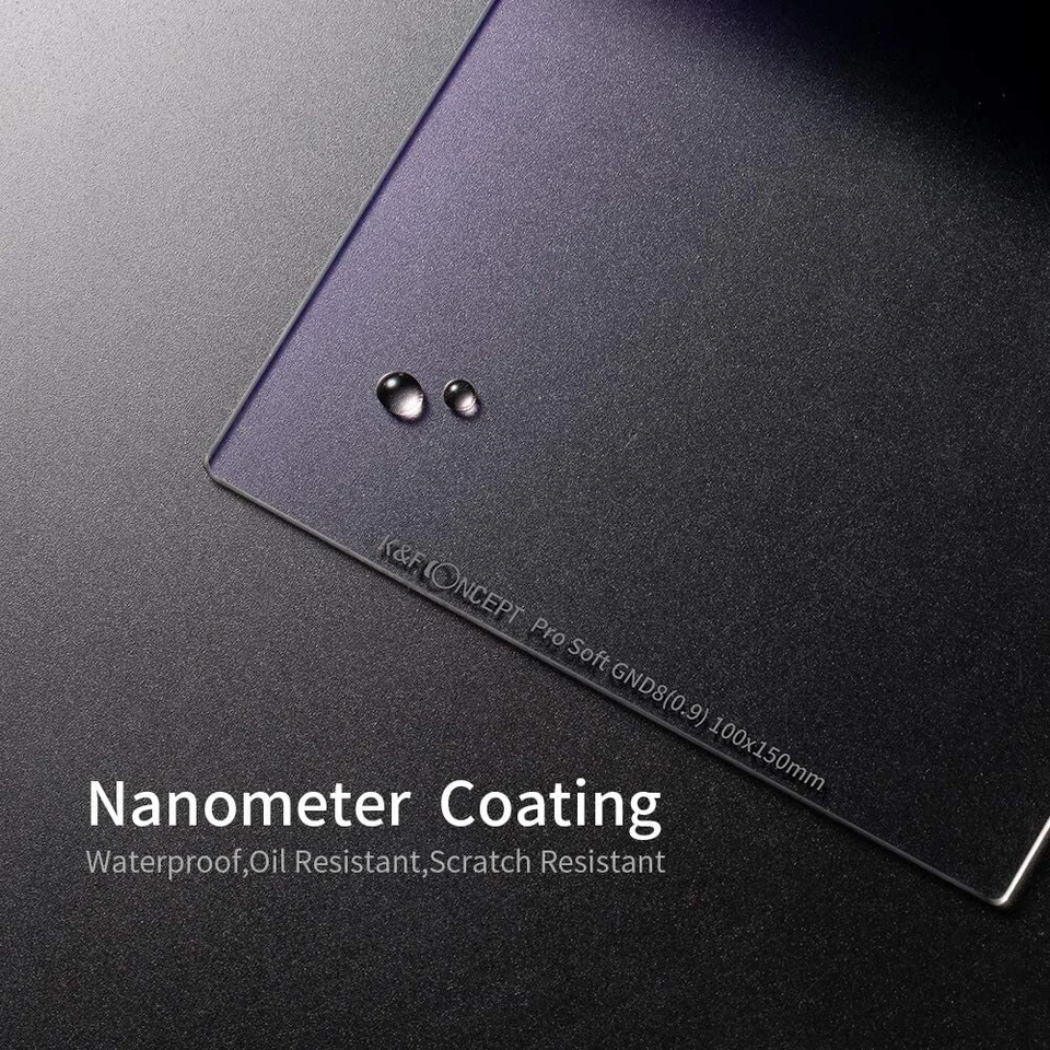 100X150mm Soft Grad ND8 Square Neutral Density Lens Filter 3 Stops Multi Coated - Image 4 of 4