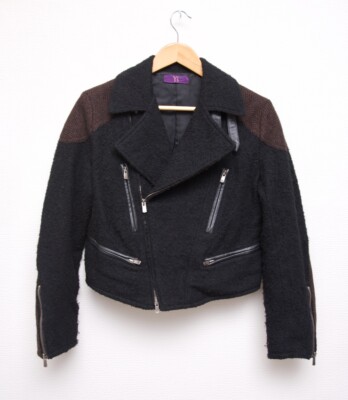 Yohji Yamamoto Y s Damen Bikerjacke aus Wolle