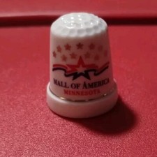 Mall of America Minnesota porcelain Thimble Collectable Rare Souvenir 
