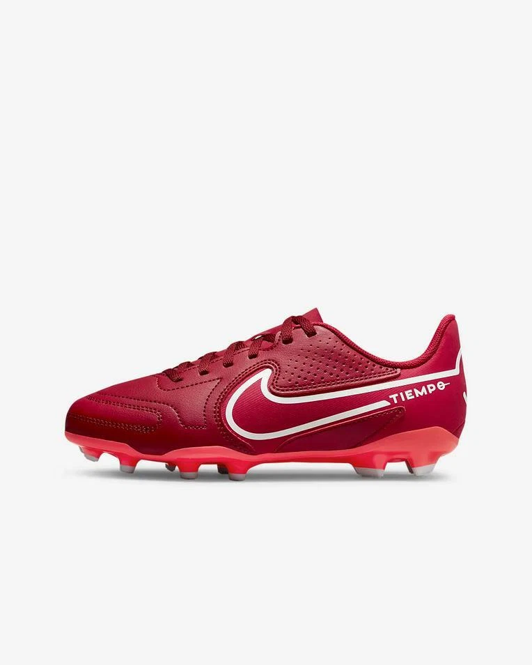 Nike Futsal Fu ball Jr Tiempo Legend 9 Club Fg MG 616 Team Rot Mystic Hibi