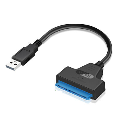 USB 2.0 to Sata Adapter 22pin for 2.5 inch Hard Disk Drive Converter Cable O7J8