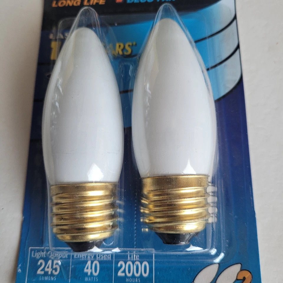 4- Philips Duramax Light Bulb White Long Life 40W Medium Base Ceiling Deco Fan - Image 2 of 4