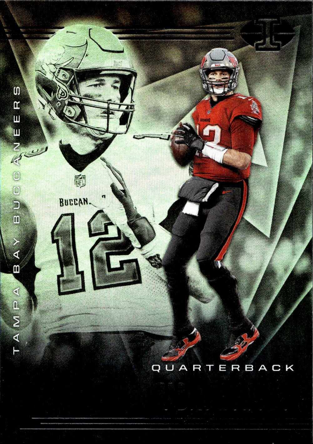 2020 Panini Illusions #1 Tom Brady Trophy Collection Emerald