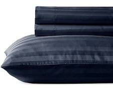 California Design Den Luxury 500 Thread Count Sheet Set, Navy, Twin XL