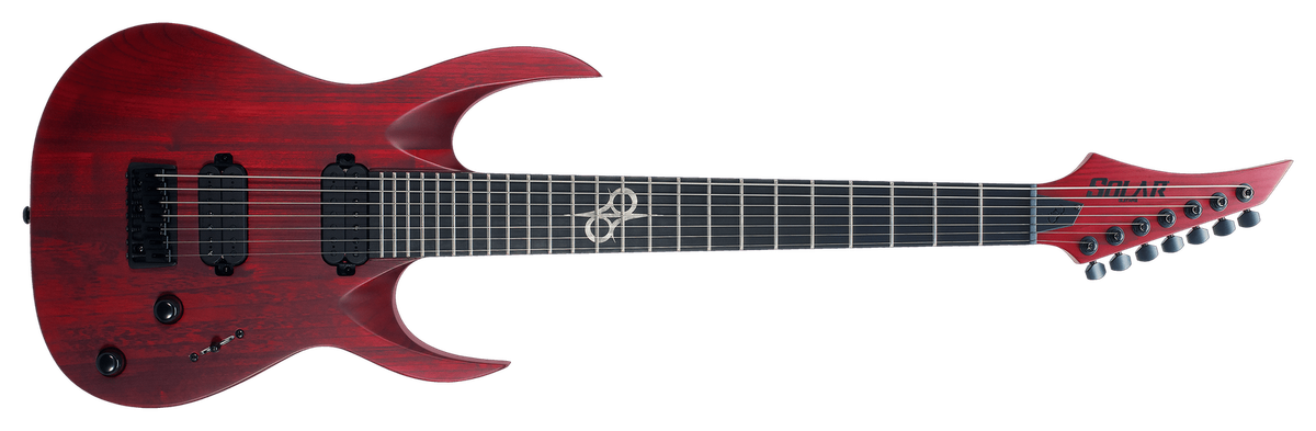 Solar A2.7TBR SK Trans Blood Red Matte Electric Guitar | eBay UK