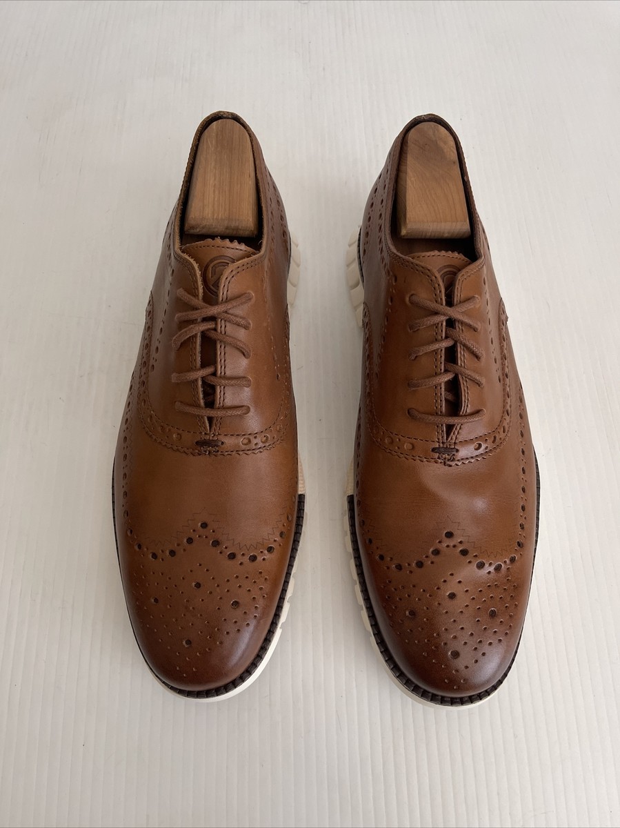 NEW Cole Haan ZeroGrand Wingtip Oxfords - C14493 - British Tan