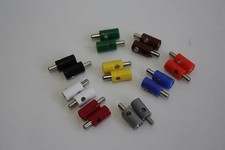 Querlochstecker / Modellbahnstecker 2,6mm freie Farbwahl