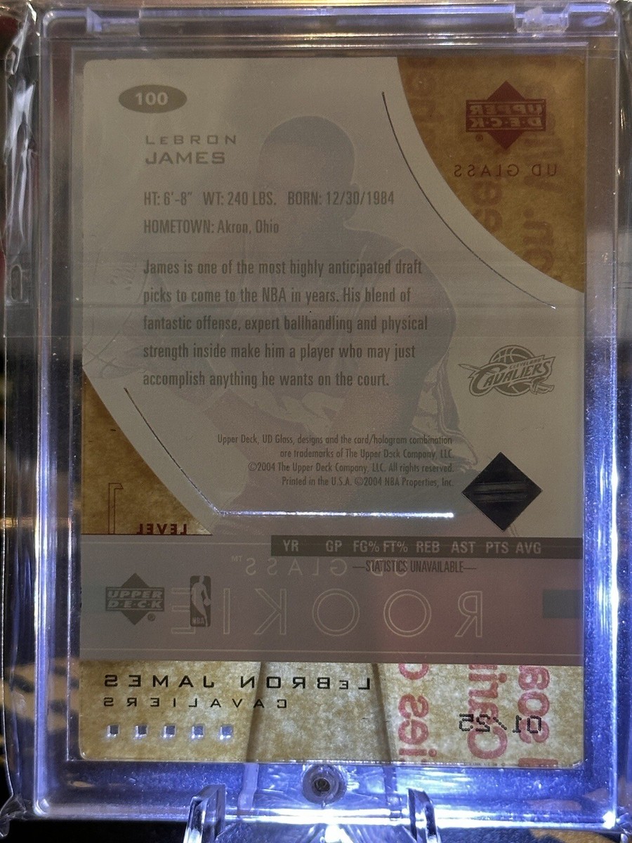 2003-04 UD Glass CRYSTAL Variation #100 Lebron James RC Rookie SSP 