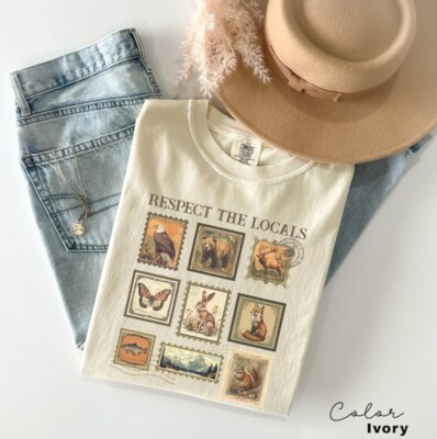 Respect The Local Wildlife T-Shirt, Gift For Nature Lover, Animal Lover, Protect