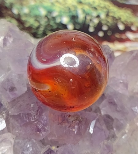 Fulmine rosso sangue nuovo UV⚡ SWIRL Corvo o Il Cairo? "Vetro Marmi Vintage 0,68" - Foto 13 di 20
