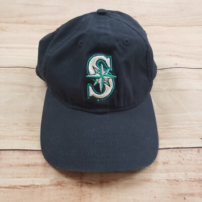 Seattle Mariners Hat Cap Womens Extra Large Fitted Black Baseball