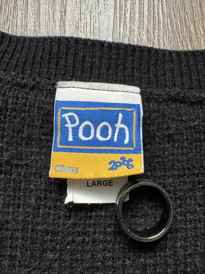 Vintage 90's Disney Tiger Winnie The Pooh knit Cardigan Rare Women’s Large - Image 4 of 4