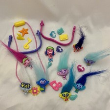 Dreamworks Trolls World Tour Craft Playset Charm Necklace, Bracelet Rings